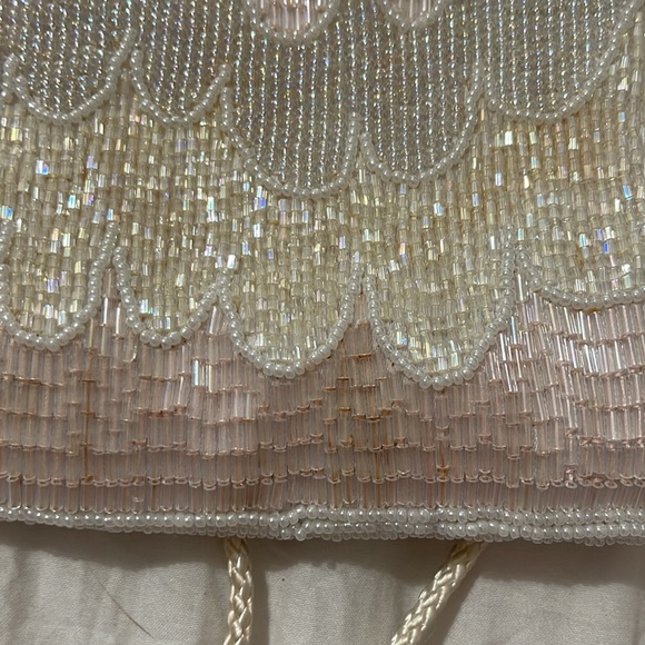 VINTAGE LORD & TAYLOR RETRO ART DECO SEQUINS BEADED BAG - Picture 9 of 10
